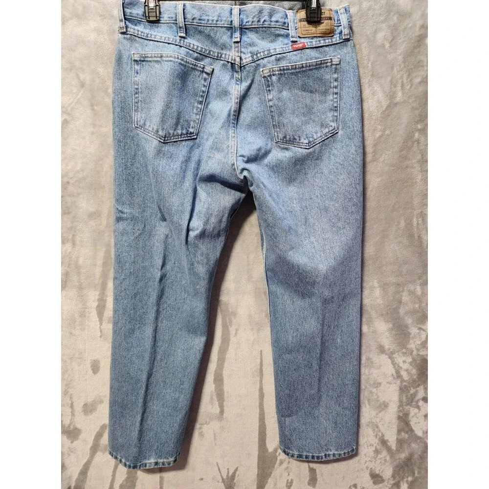 Wrangler Jeans Mens 36x30 Blue Denim Cowboy Workwear Outdoor Classic Comfort